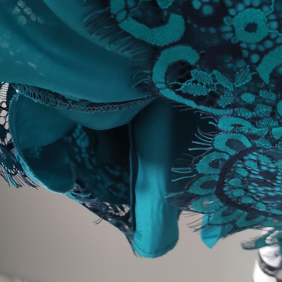 Elegant Blue Lace Dress - Picture 11 of 15